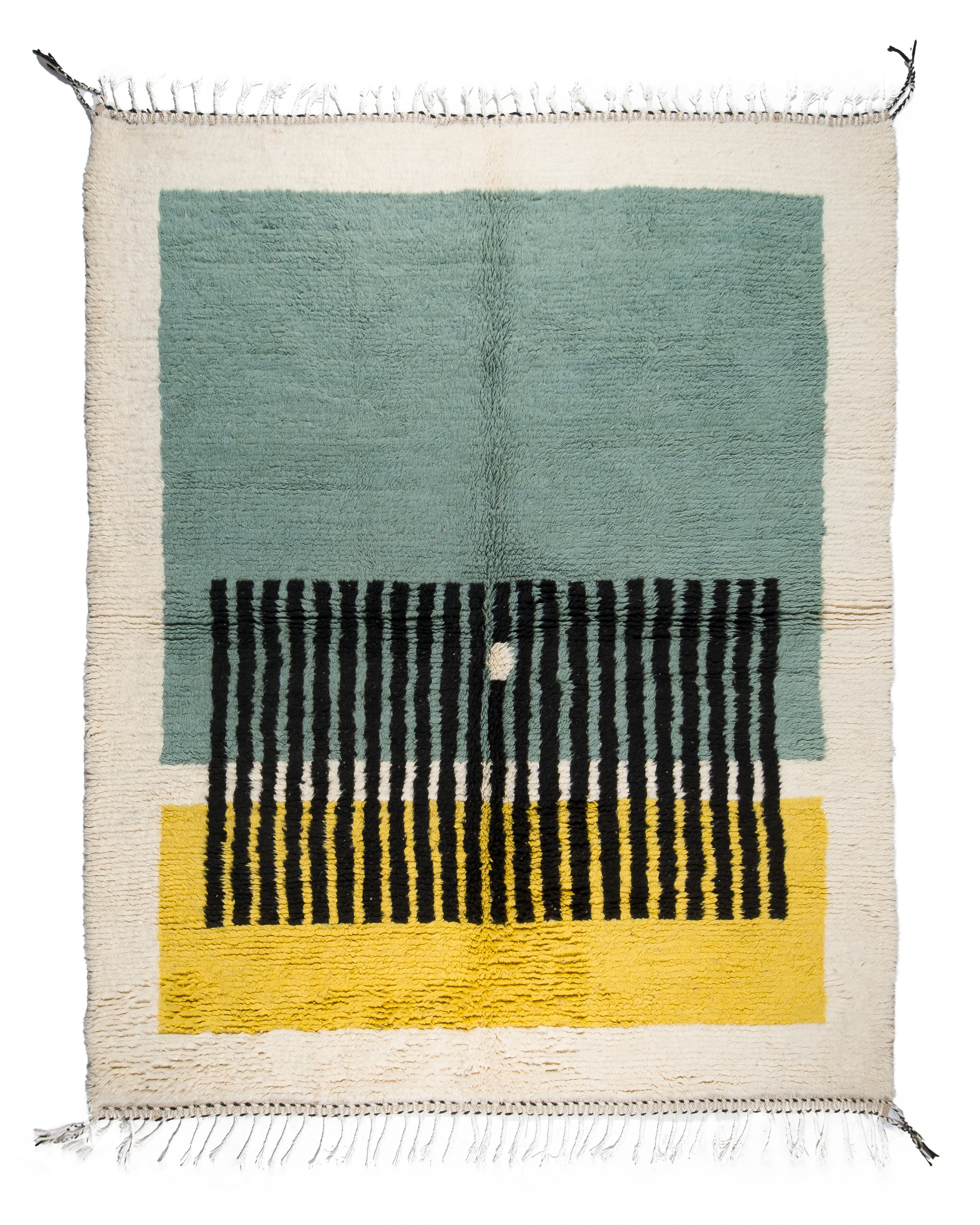 Modern Abstract Moroccan Rug | Handmade Wool RugModern | 7.8 X 9.6 ft