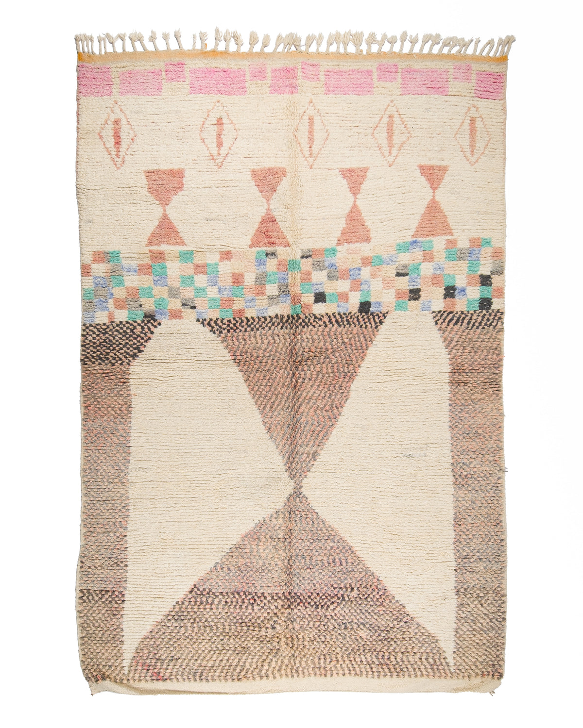 Authentic Boujaad Rug | Handmade Moroccan Wool Rug | 6.6 × 10 ft