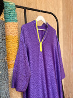 Purple Moroccan Kmiss with Yellow Trim | One Size